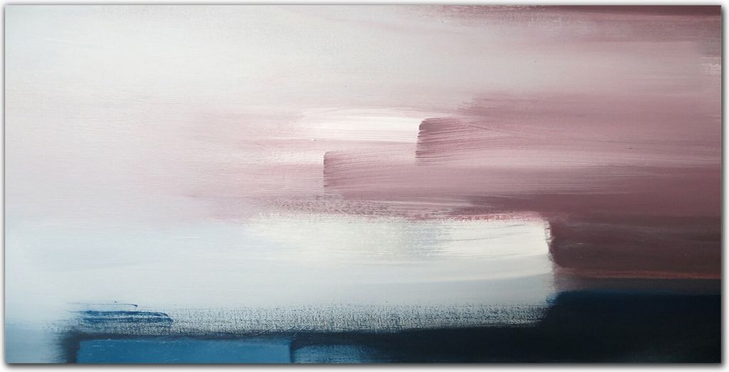 Coloray Bild aus Leinwand 100x50 Leinwand Dekoration - horizontale Linien