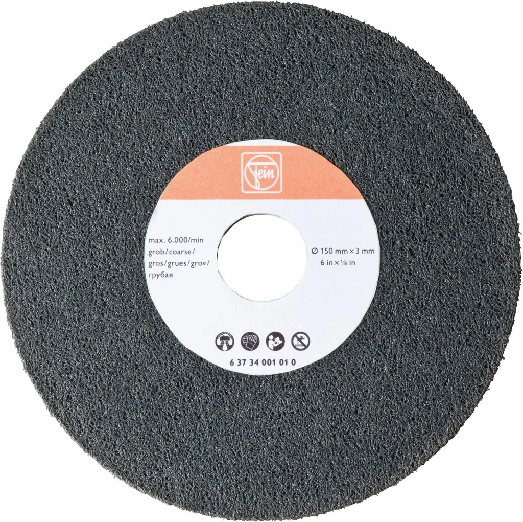 Disque de ponçage non-tissé grain moyen 150 mm pour finition métal