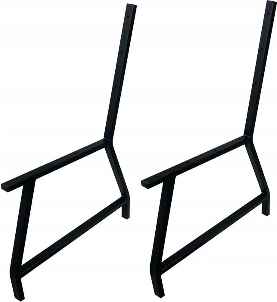 Pieds de banc 2pcs 40x60cm noir - Châssis de banc en métal robuste