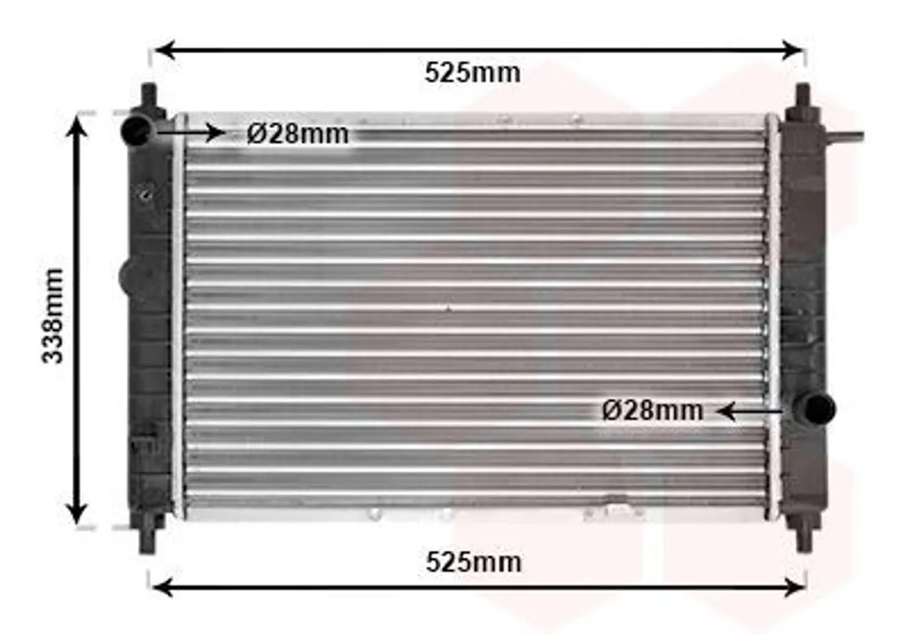 Refroidisseur d'eau moteur pour citadine DAEWOO Matiz M100 M150