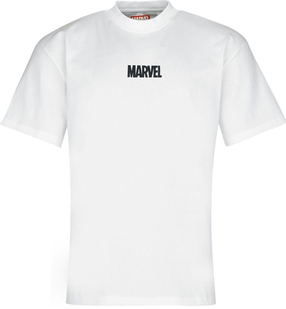 Spider-Man T-Shirt Herren Split Comic weiß L