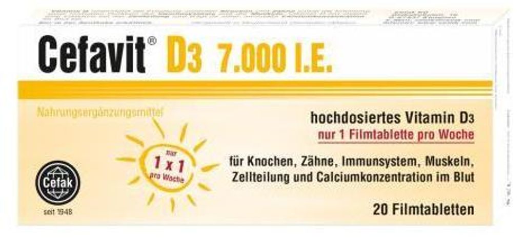Cefavit D3 7.000 I.E. Filmtabletten 20 St