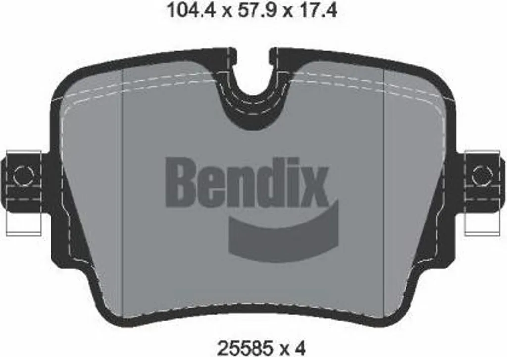 BENDIX BPD2253 Plaquettes silencieuses Jaguar F-Type XJ | OE C2D40929