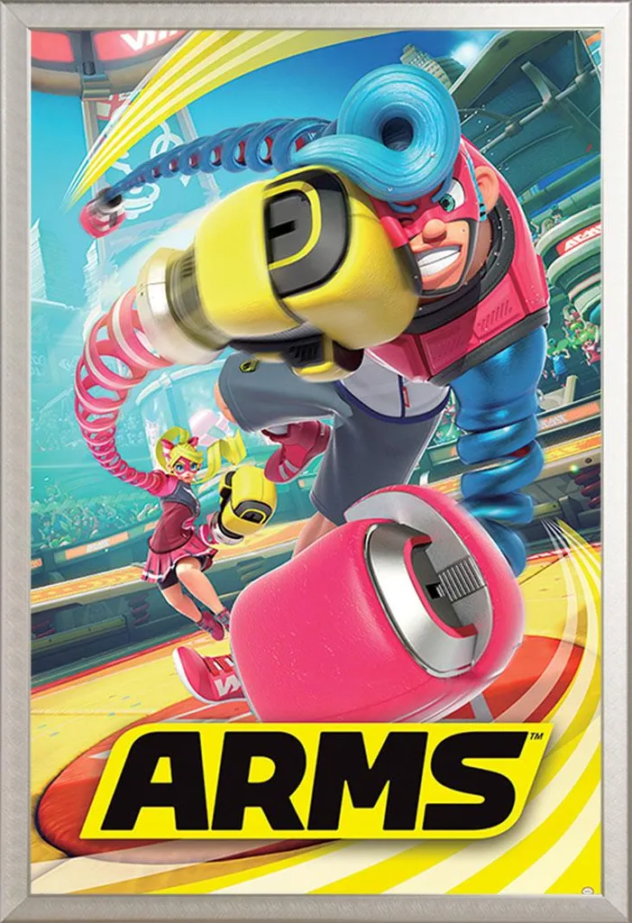 Poster ARMS grand format avec cadre argenté interchangeable robuste