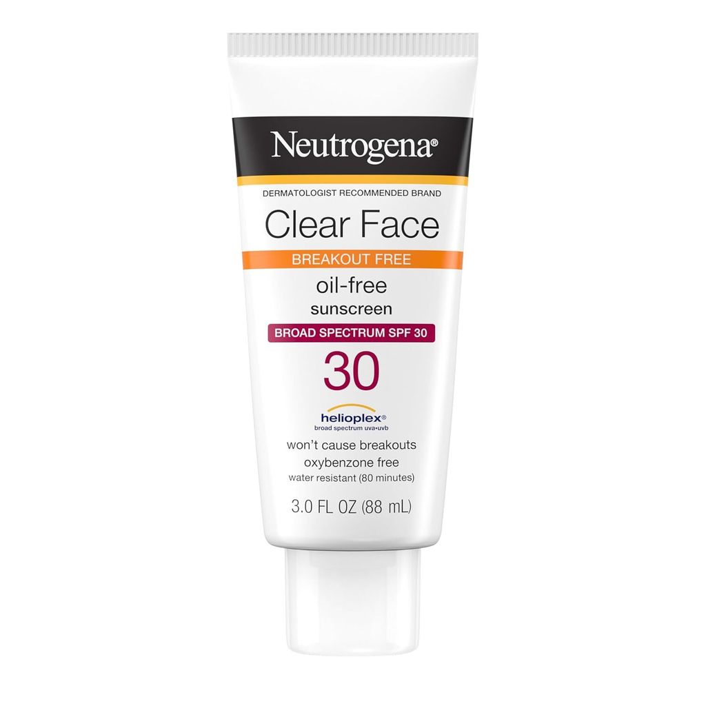 Neutrogena Clear Face Sonnenschutz Lotion SPF 55 – Öl- und Duftstofffrei, 89 ml - Neutrogena Clear Face Liquid SPF 30, 89 ml / 3 oz.