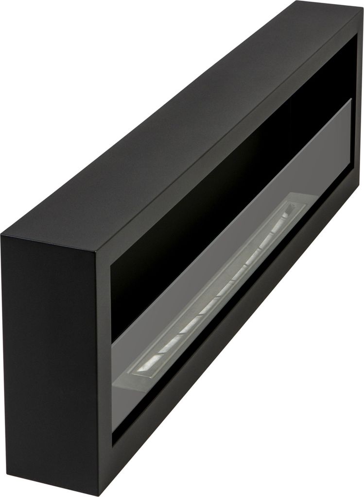 ethanol kamin S-Line BOX 120cm mit Bioethanol, schwarz mit Produktbild 2