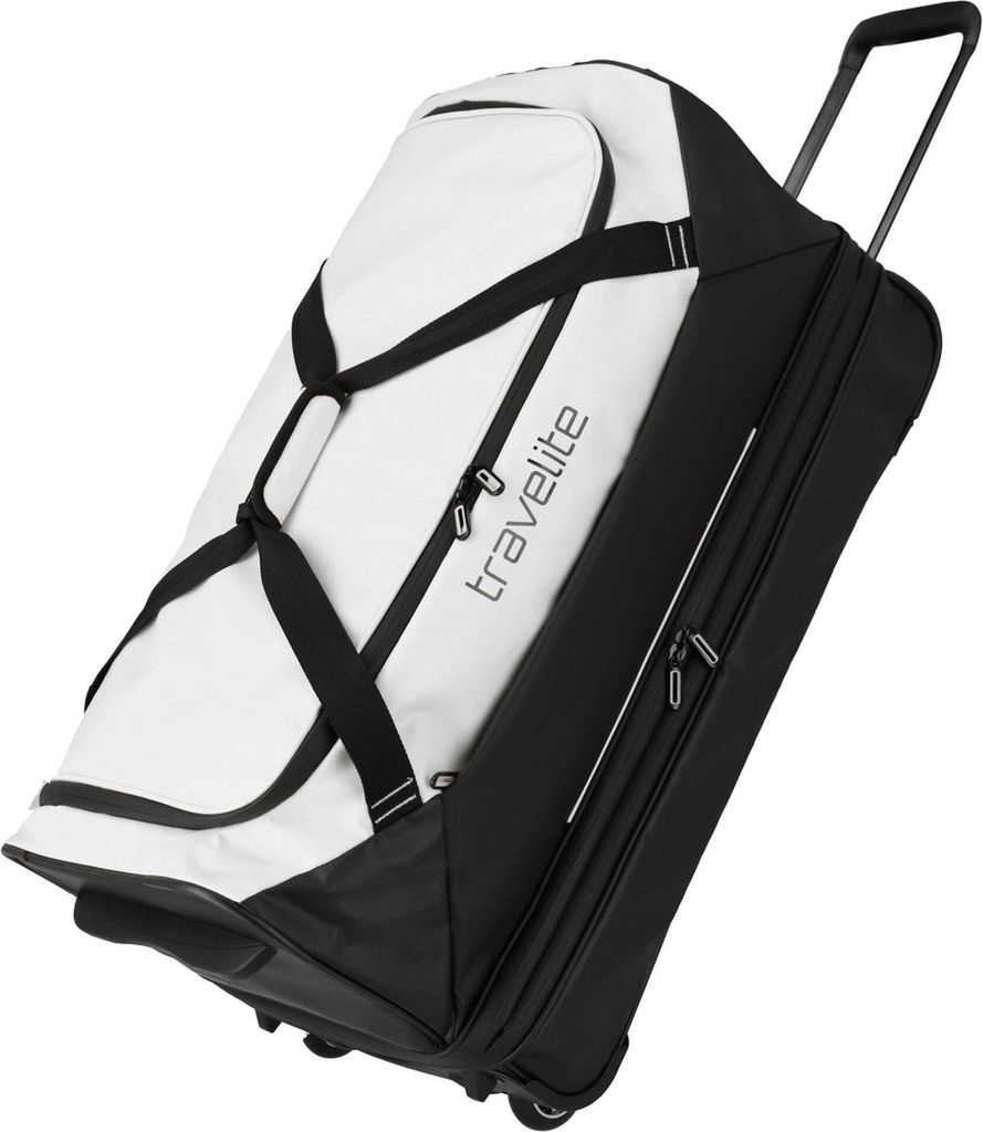 travelite Reisetasche Sporttasche Basics Trolley Travel Bag Expandable White weiß 70cm