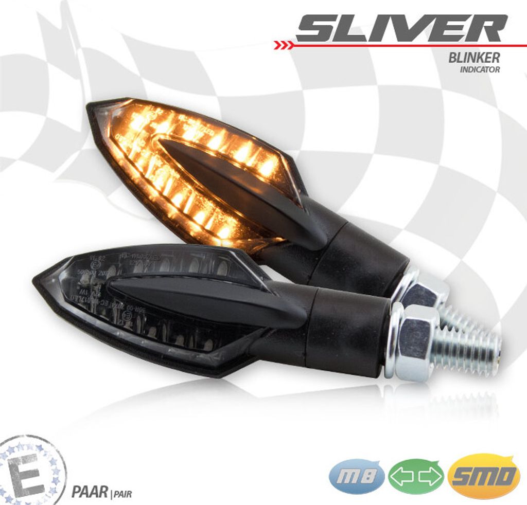 LED indikátor SLIVER černý M8 Obrázek produktu 