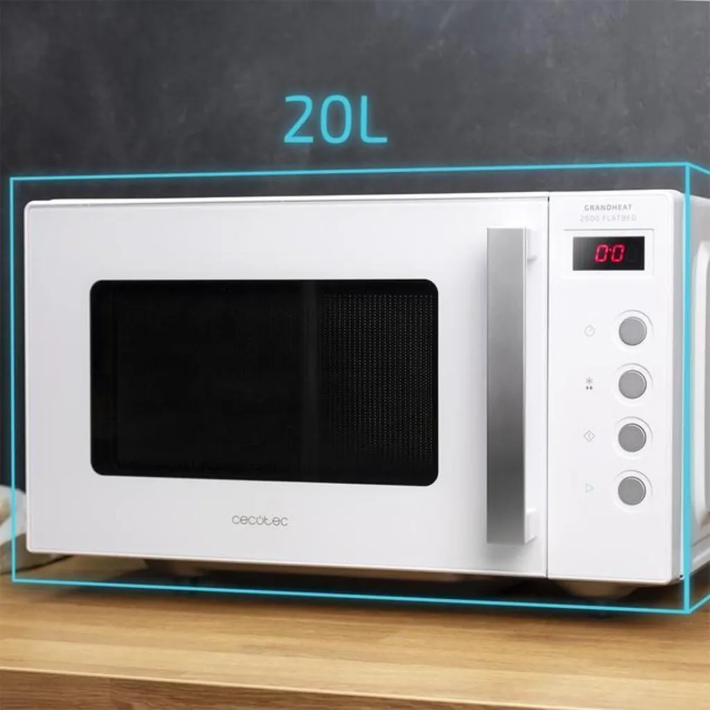 Micro-ondes Cecotec GrandHeat 2000 Flatbed Blanc 20L 700W Performance - 5