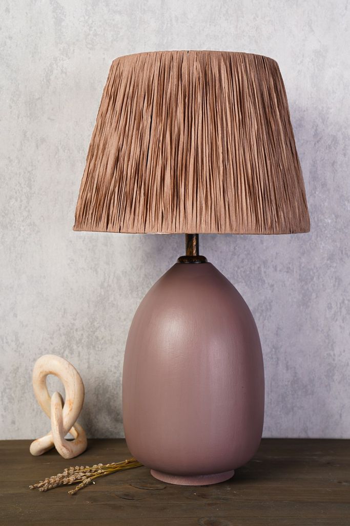 Opviq, YL270, Tischlampe, METALLKÖRPER, Braun, 35 x 35 x 60 cm