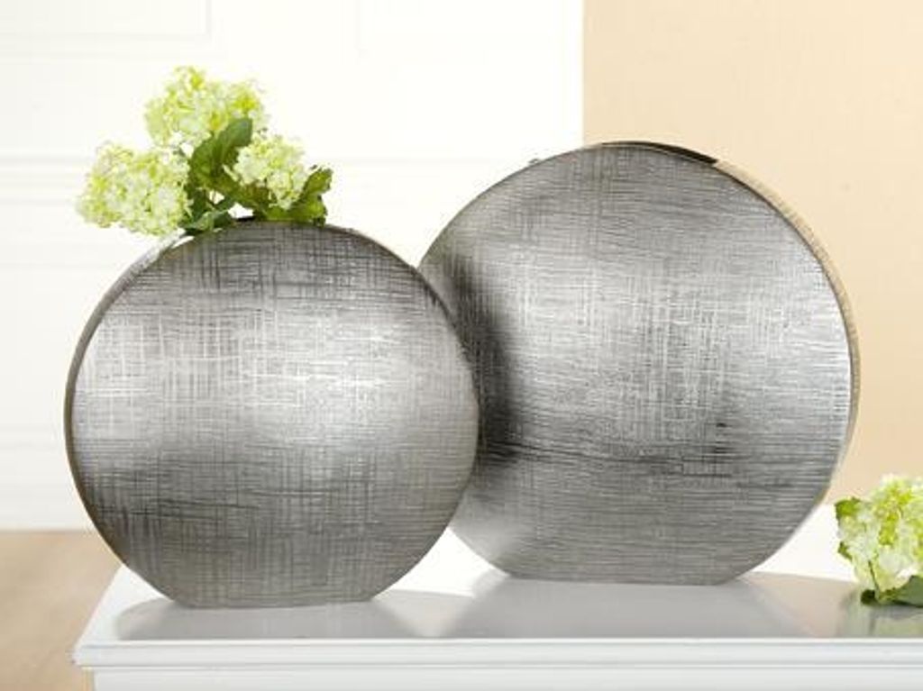 Gilde Alu runde Vase Riga 65817