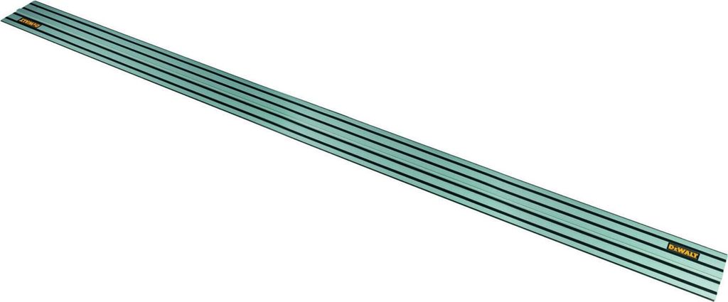 A long, thin guide rail with black lines running along its length, set against a white background.