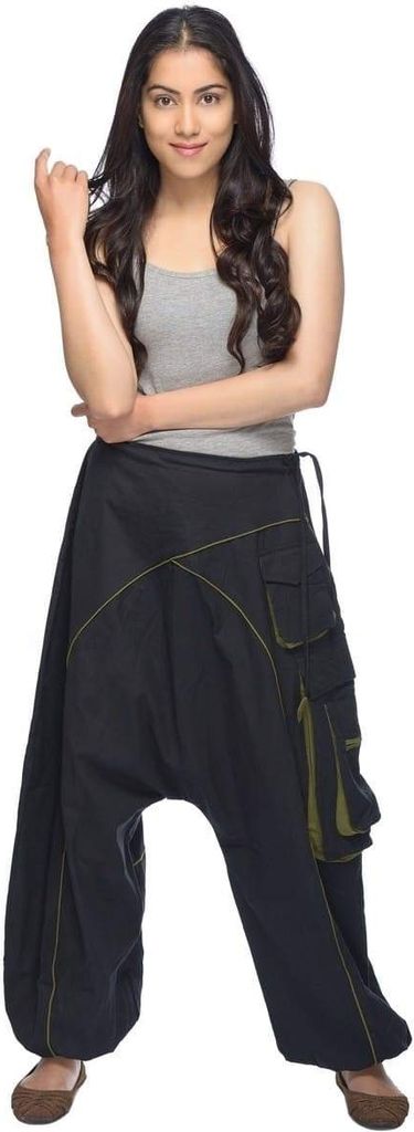 Haremshose Pumphose Aladinhose Pluderhose Yoga Goa Sarouel Produktbild 