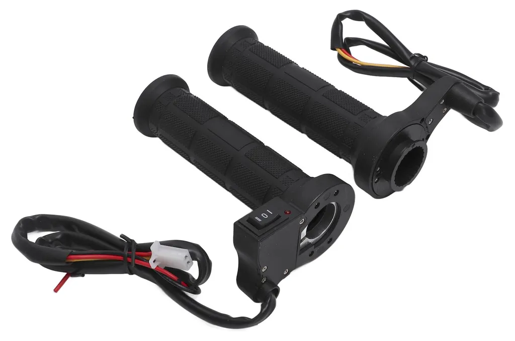 Paire de poignées chauffantes pour guidon de moto 22mm accessoire 12V