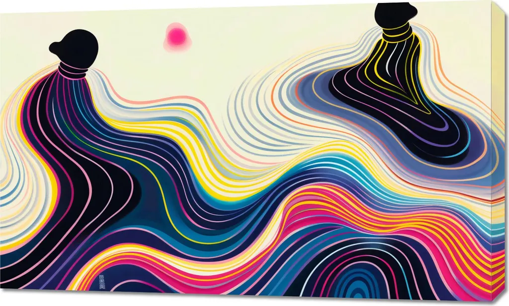 Tableau Surface aquatique 100x60 cm - Décoration murale grand format