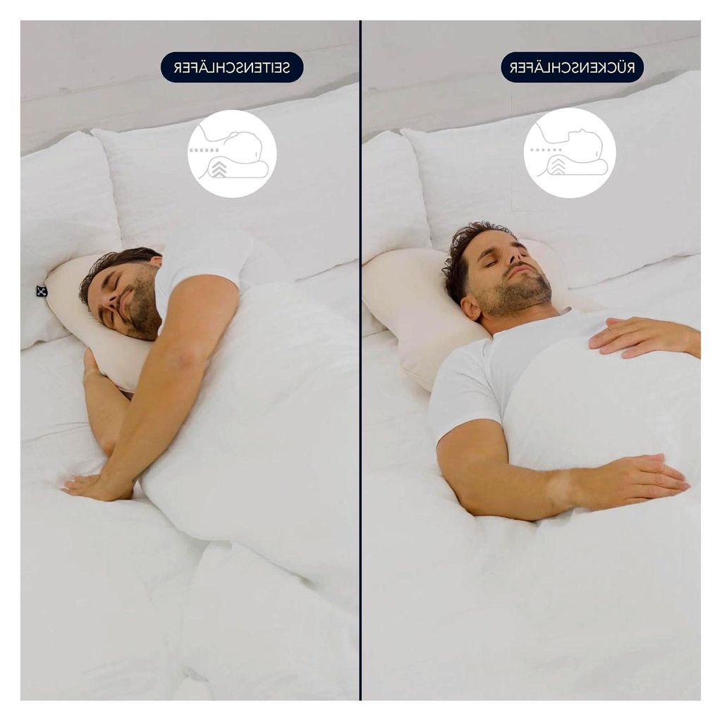 Nackenkissen Relieve Pillow – Ergonomisches Visco-Schaum Kopfkissen, HWS-stützend für Rücken- und Seitenschläfer