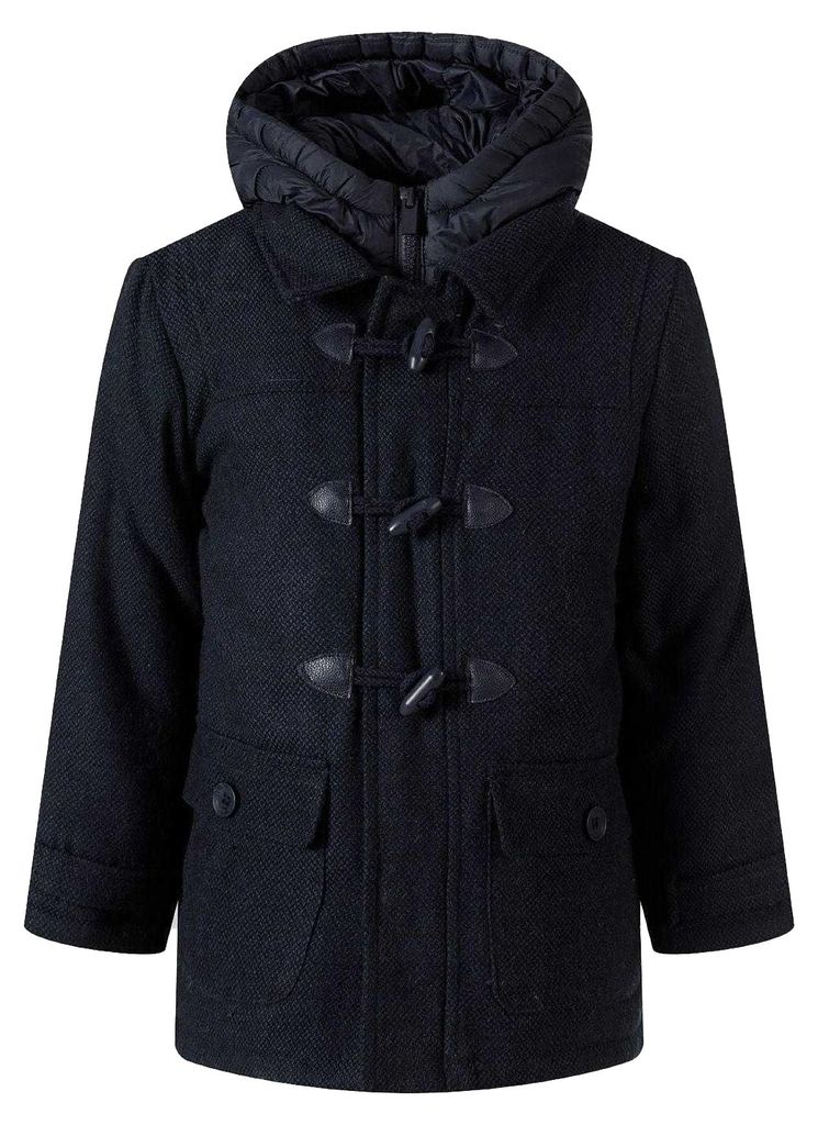 Minoti - Dufflecoat für Jungen, mit Kapuze MN470 (104) (Blau)