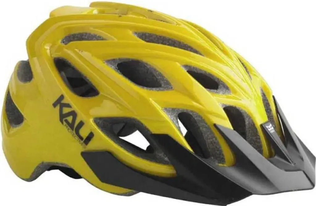 Casque VTT pour Enfant et Adulte Taille XS Kali Chakra Jaune Intense