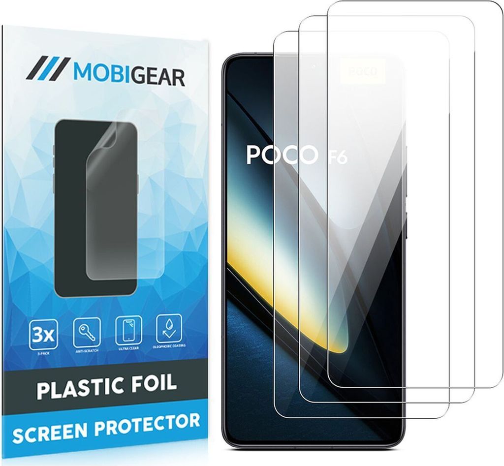 Mobigear  POCO F6 Displayschutz Schutzfolie - Produktbild 