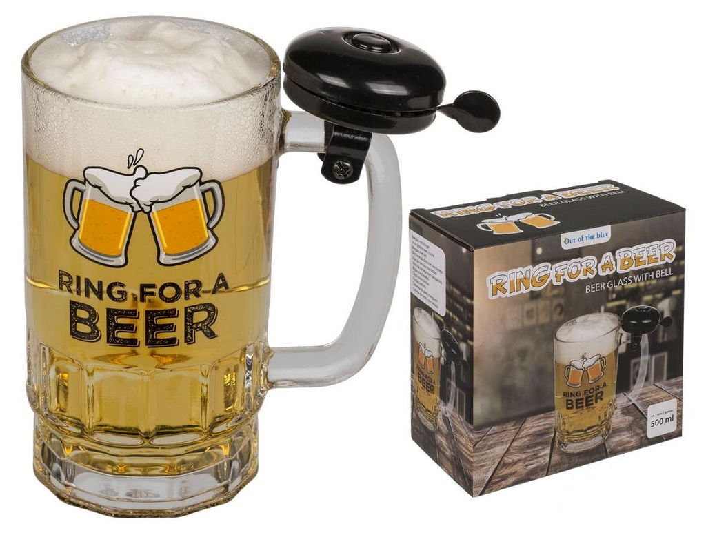 GiftyCity Pivný pohár so zvončekom, 500 ml Obrázok produktu 
