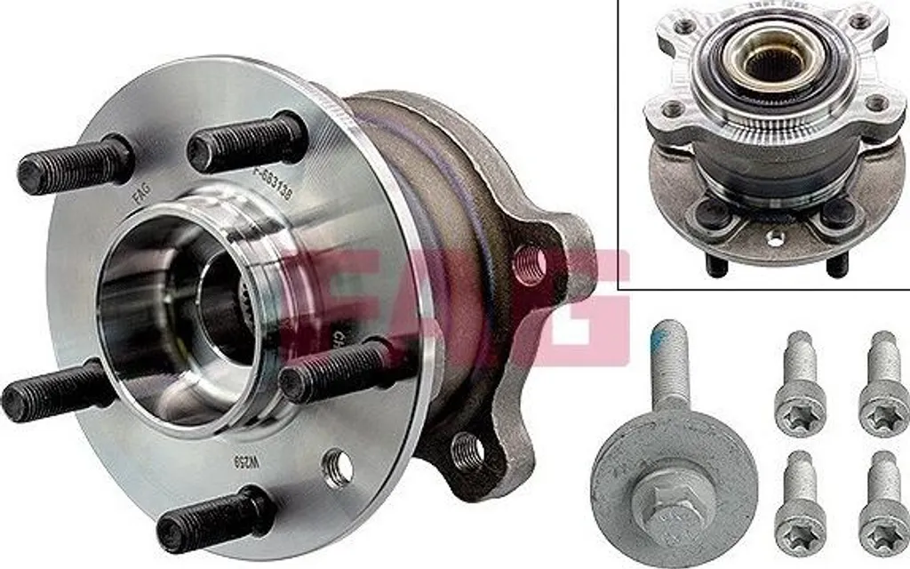 Kit roulement de roue moyeu complet pour Ford - Qualité origine FAG 713