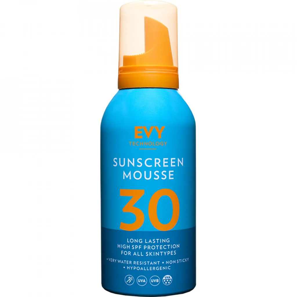 EVY Mousse Solare SPF 30 Viso e Corpo | Addio Pelle Appiccicosa 150ml