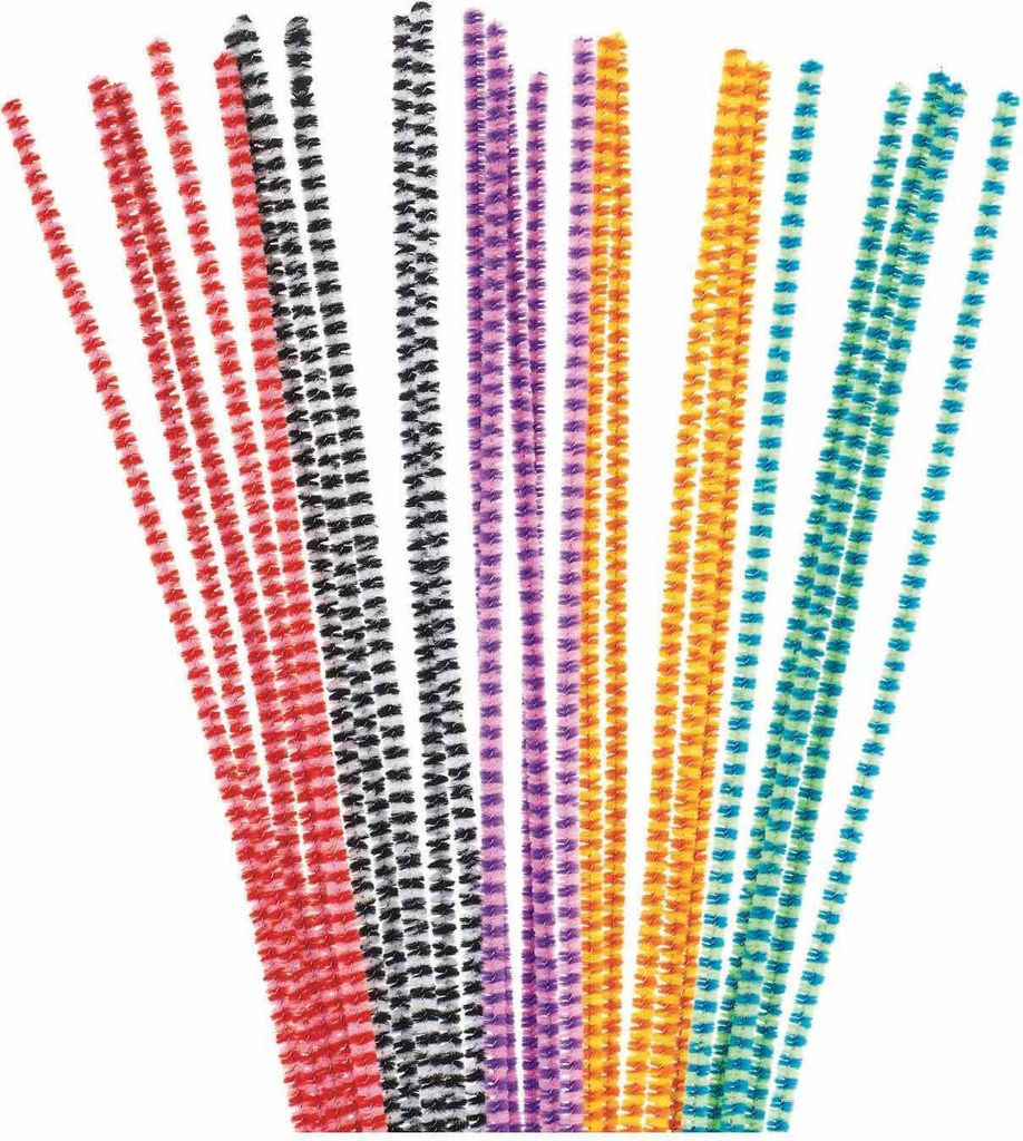 Colorations – Chenille-Garn, gestreift, 100 Stück