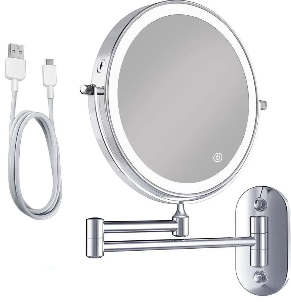 Mirlux Make-up-Spiegel mit LED-Beleuchtung - 5fache Produktbild 