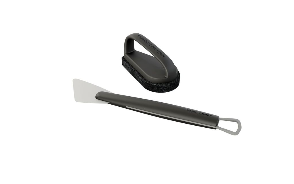 OUTDOORCHEF 14.421.39, Werkzeugsatz, Schwarz, Metallisch, Kunststoff, Edelstahl, Jede Marke, 2 Stück(e)