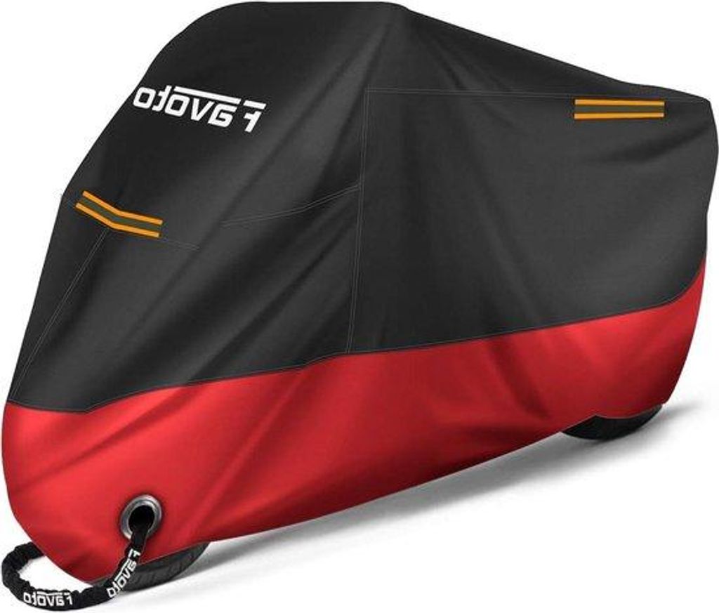 Motorabdeckung XXL Wasserfest UV-Resistent Vogelkot-Resistent Hitzebeständig Fahrrad-Scooter-Abdeckung 245x105x125cm mit Winddichter Schutz