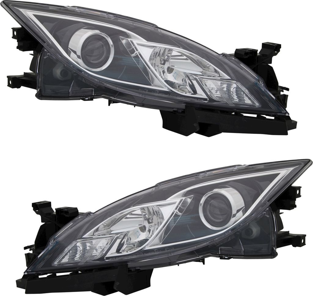 TYC Scheinwerfer Set für Mazda 6 GH 2007-2010 H9 H11 Halogen Frontscheinwerfer