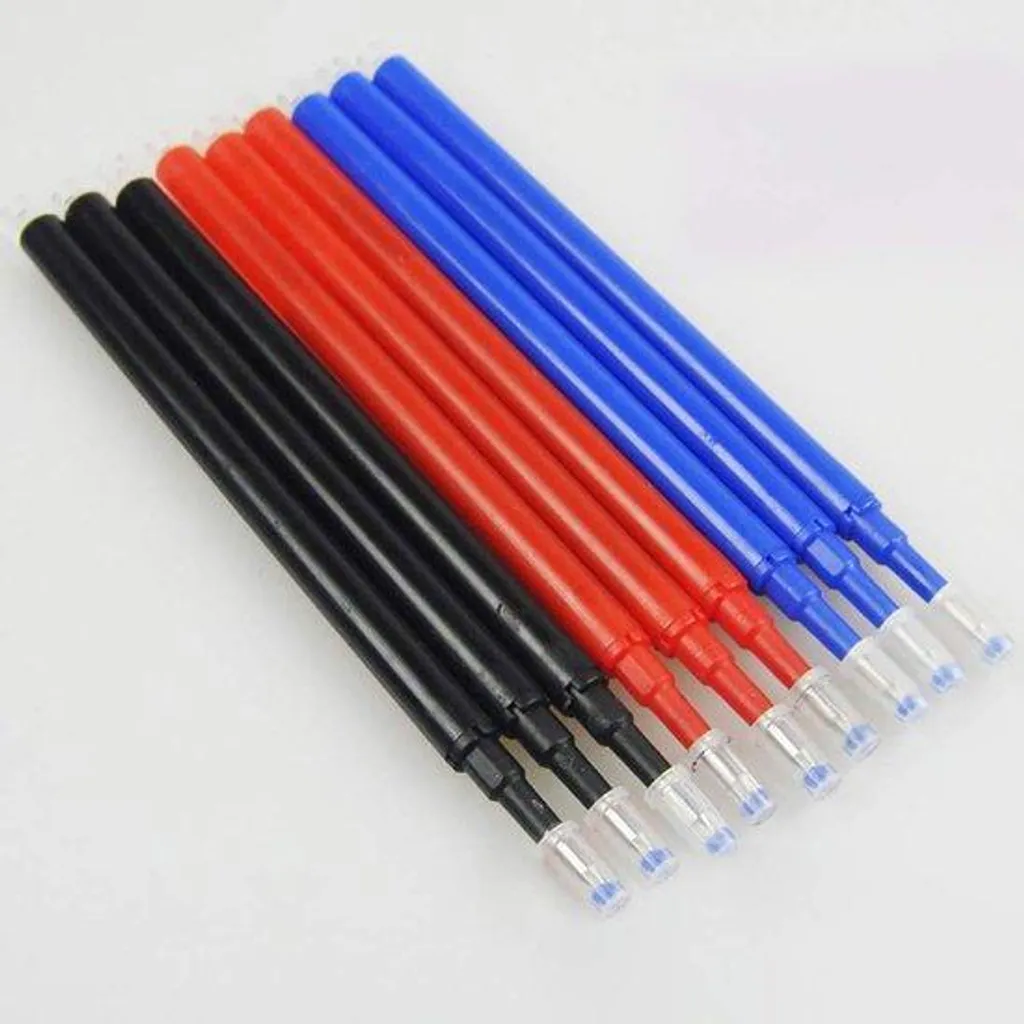 Recharges 0,7 mm Anti-Bavure - Pack de 6 Pièces Rouge et Bleu Haute Durée