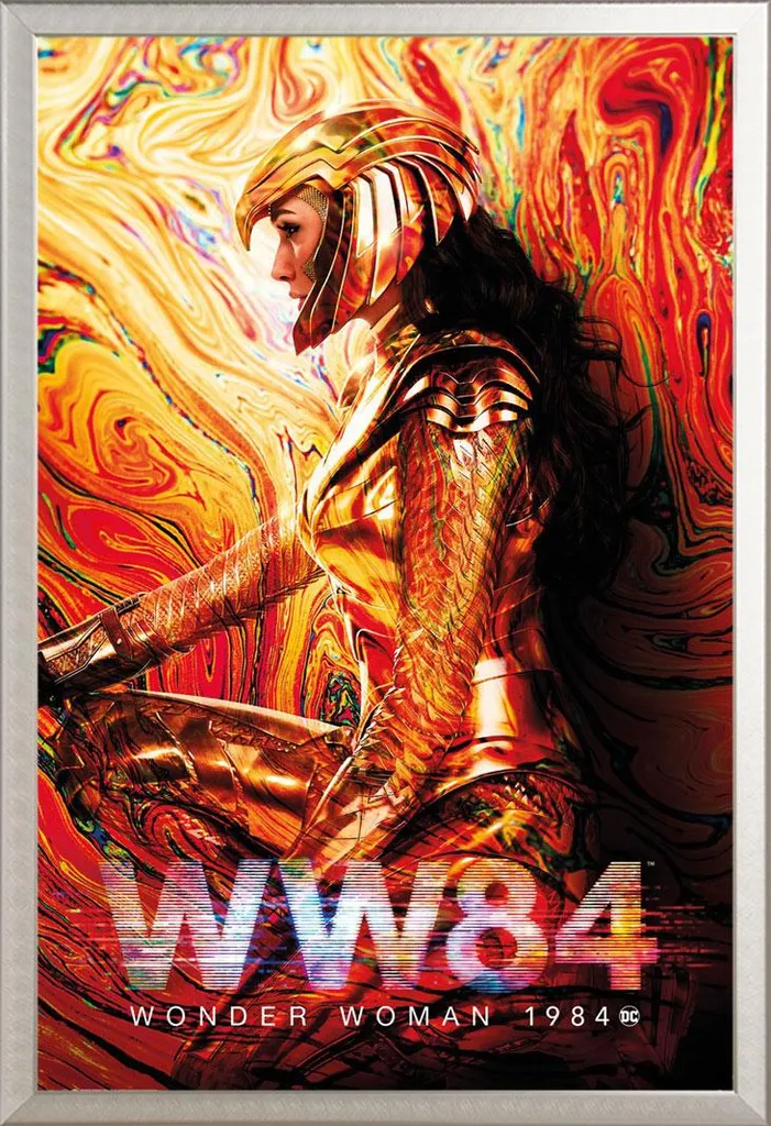 Poster Wonder Woman 100x140 Cornice Alluminio Shinsuke Silver Chic - 1
