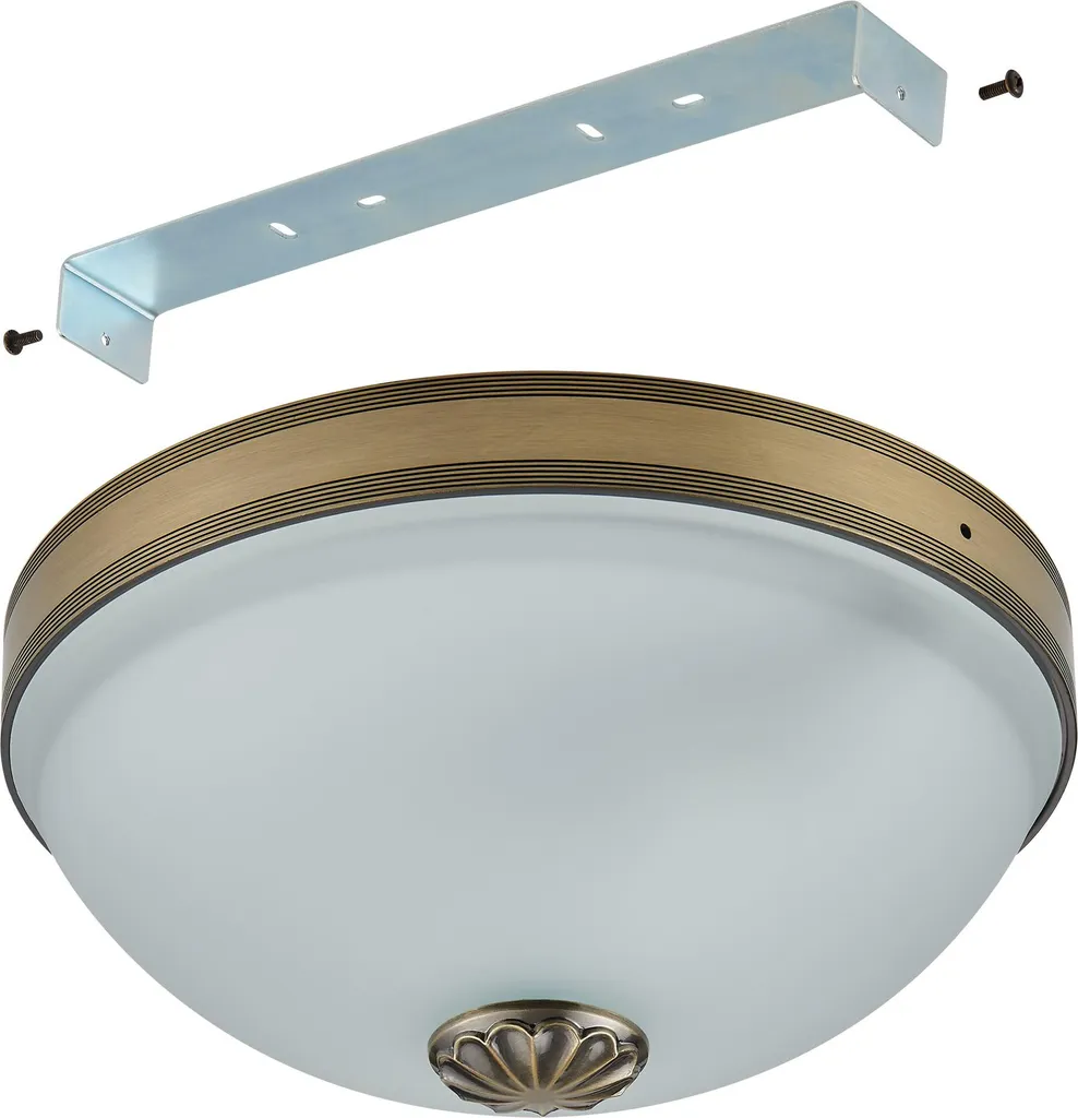 Plafonnier double E27 Imperial blanc bruni 31cm pour éclairage doux - 4