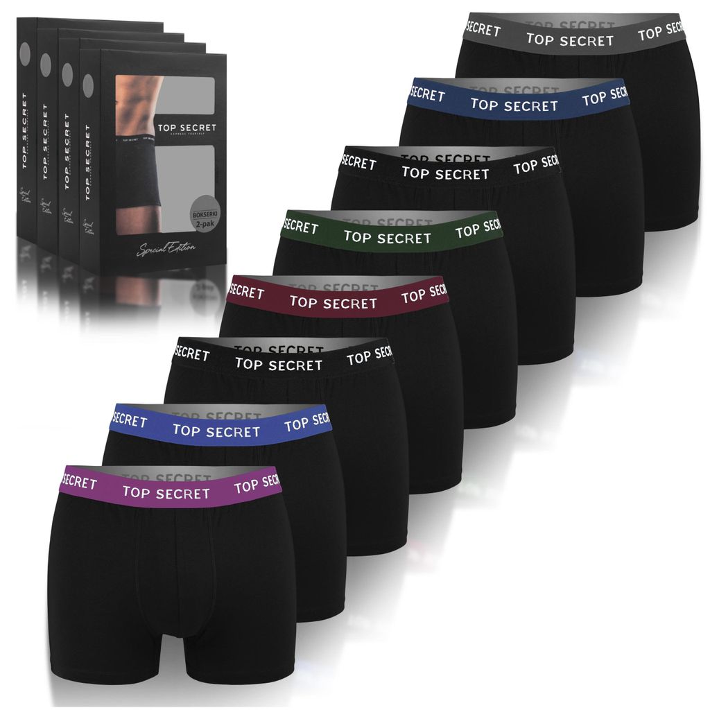 TOP SECRET pánské boxerky, 8 kusů v balení, bavlněné, Obrázek produktu 