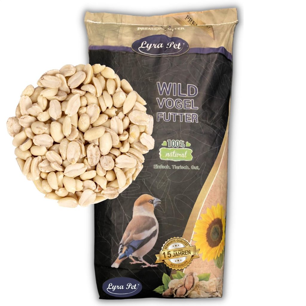 25 kg Lyra Pet® Erdnusskerne SPLITS Neue Ernte Produktbild 