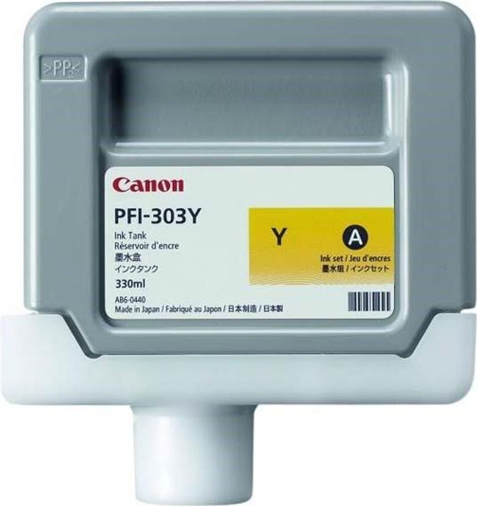 Canon PFI-303Y, Žltá, Atrament na pigmentovej báze, 330 ml Obrázok produktu 