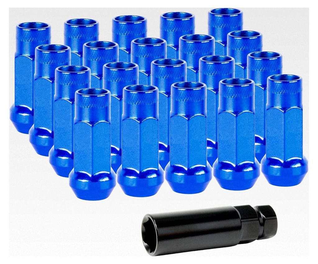 Radmuttern Stahl M12x1,5 | Blau