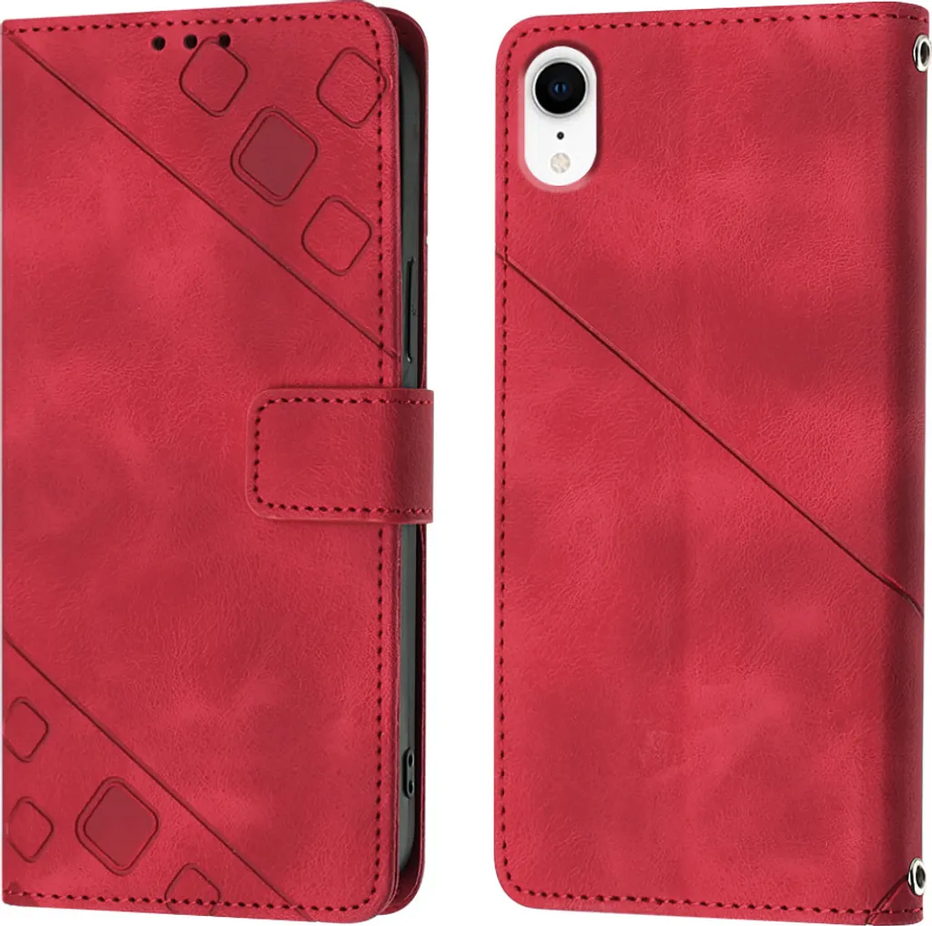Custodia A Libro Con Magnetica In Pelle Per IPhone XR | Portafoglio Con 3 Slot Carte E 2 Portamonete, Supporto Stand, Interno TPU - 2