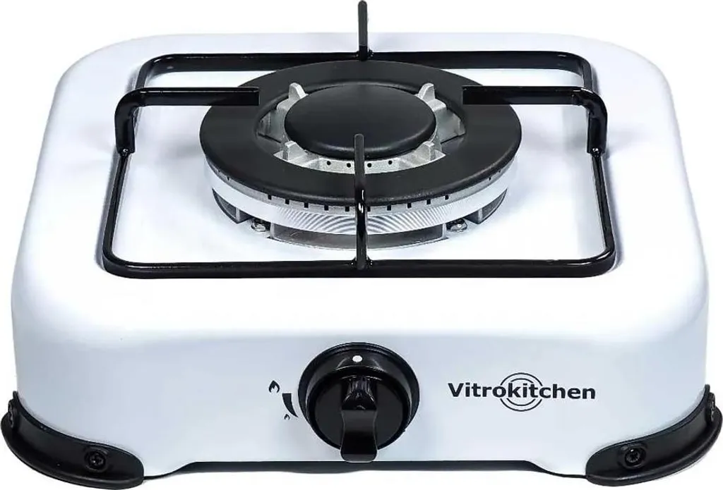 Plaque de Cuisson Gaz Pose Libre Vitrokitchen 152BB 1 Feu Blanc Large