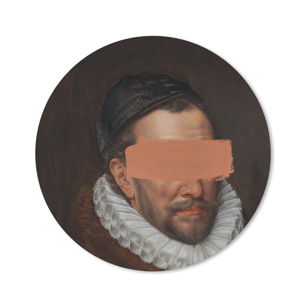 MuchoWow Mauspad Mousepad Wilhelm von Oranien - Kunst - Gemälde 50x50 cm - Mousepads - Maus Mat - Pad - Mausunterlage - Vinyl