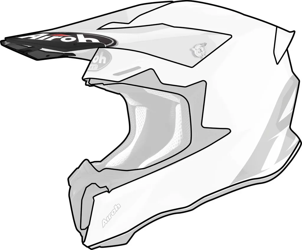 Casque Airoh Twist 2.0 Blanc : Protection Moto Cross Légère pour Pilotes MX