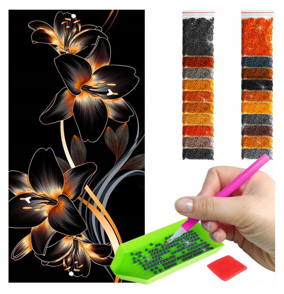 ARTULIO - Diamond Painting Set - Goldene Blumen auf Produktbild 
