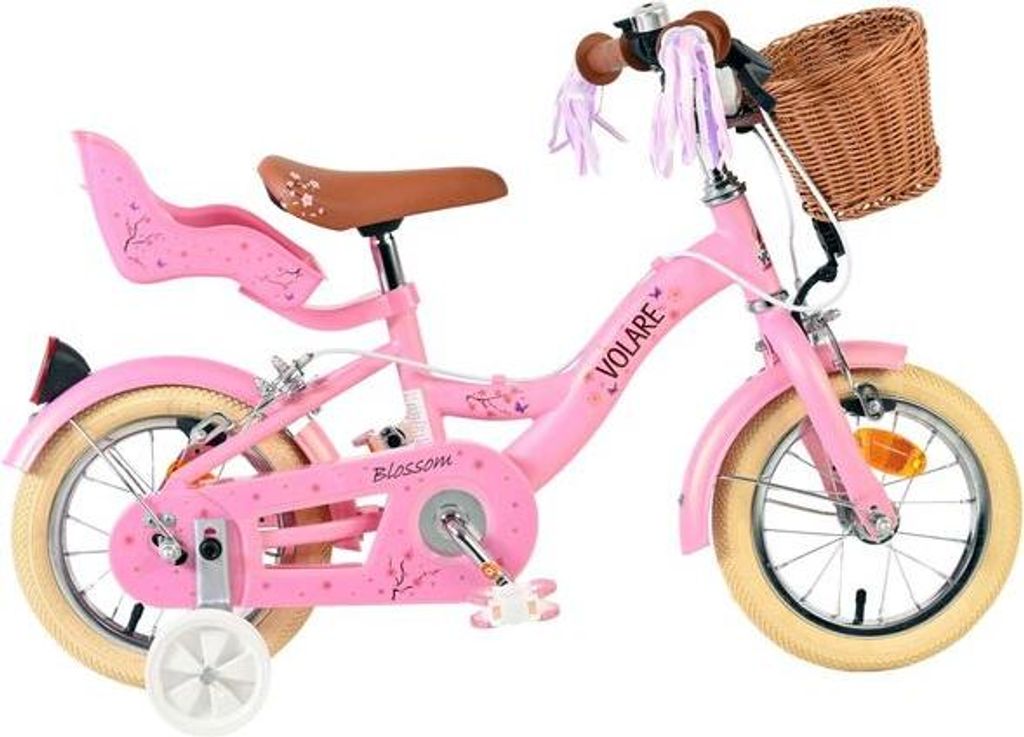 Volare Blossom Kinderfahrrad - Mädchen - 12 Zoll - Rosa - Produktbild 