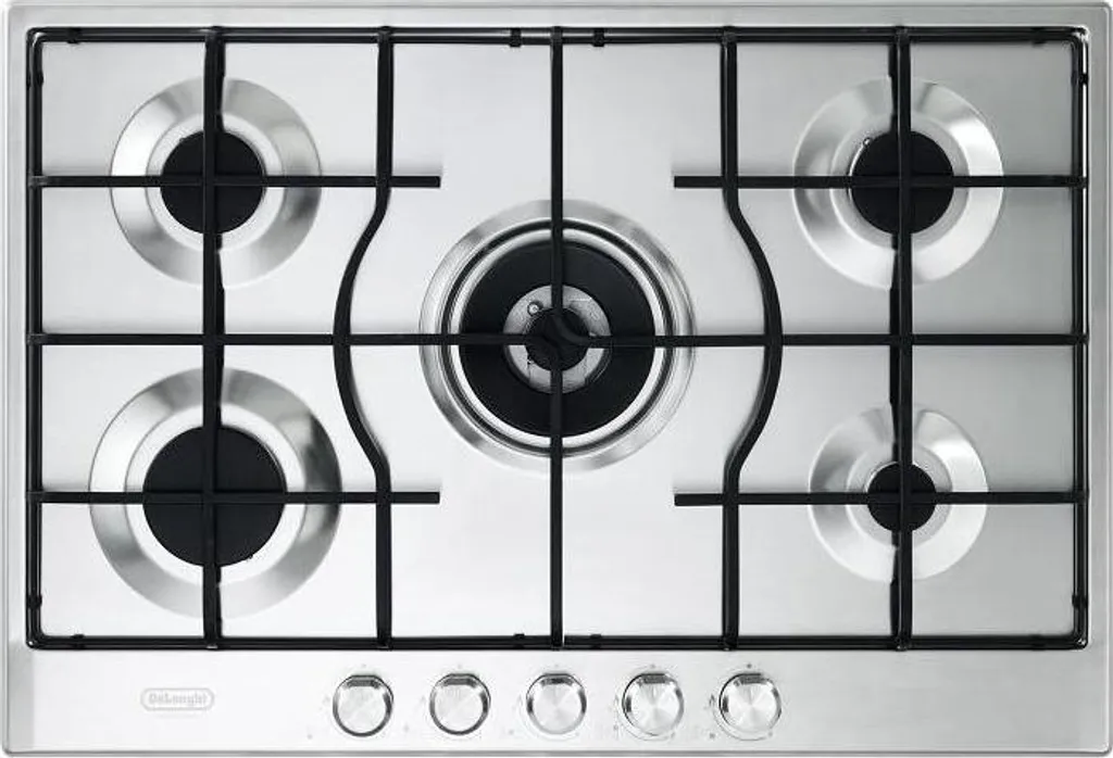 Table de cuisson à gaz encastrable De'Longhi 75 cm avec foyer central Wok