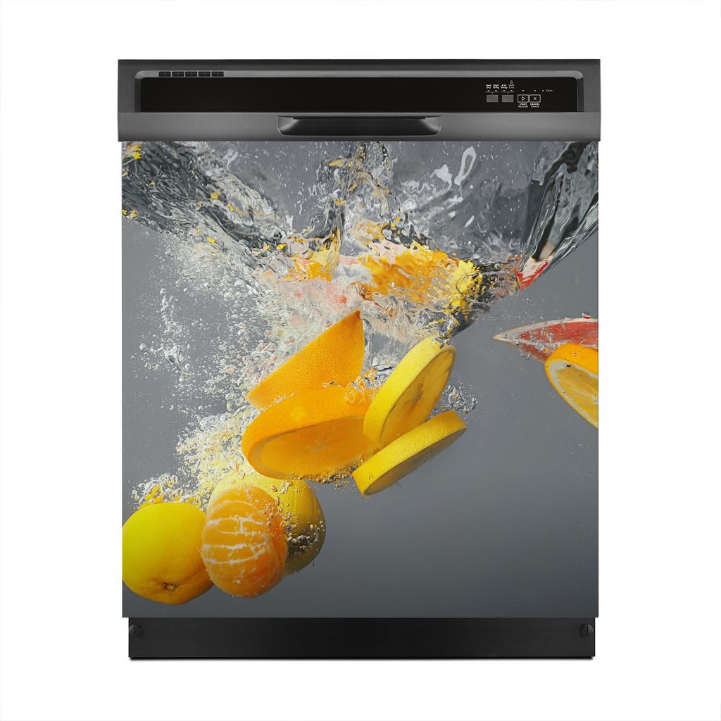 Magnete Dekorative 60x60 cm Küche Magnetmatte Spülmaschine - Farbige Früchte