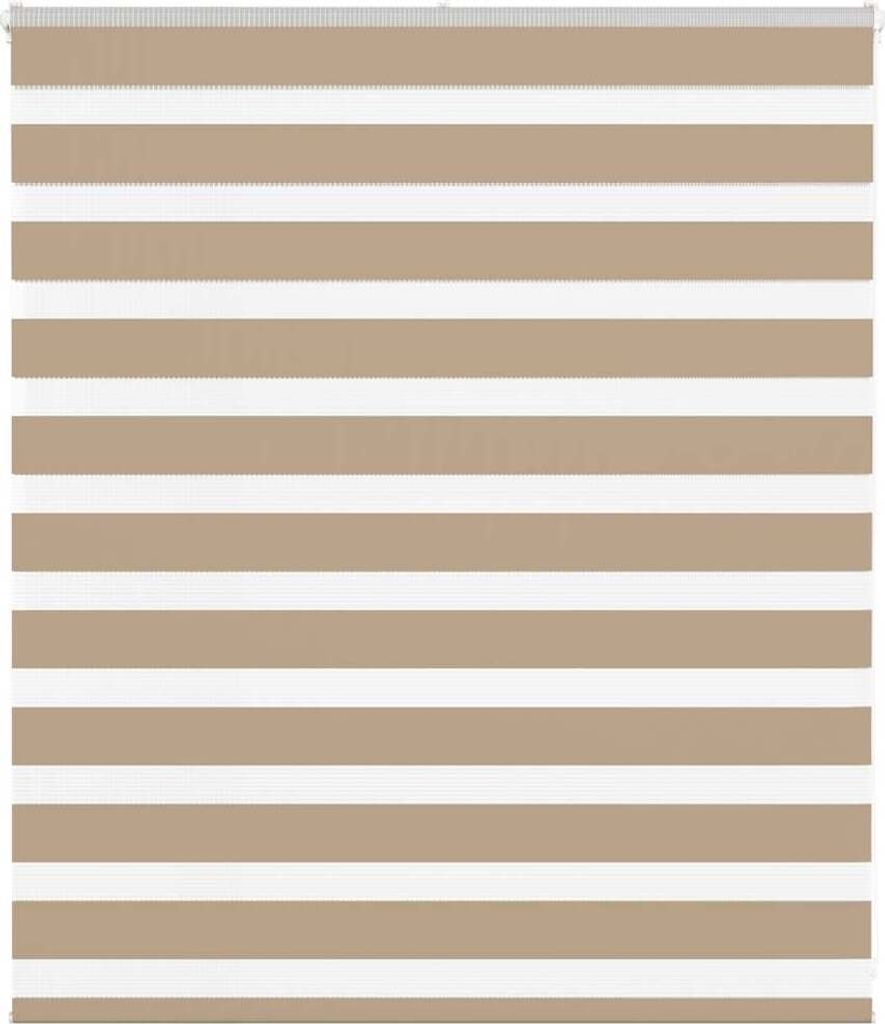 Doppelrollo Sandbraun 135x100 cm Stoffbreite 130,9 cm Polyester
