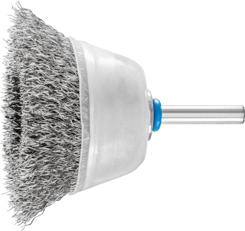 PFERD TOOLS Topfbürste ungezopft TBU Ø60mm Schaft-Ø6 mm Edelstahl-Draht-Ø0,30