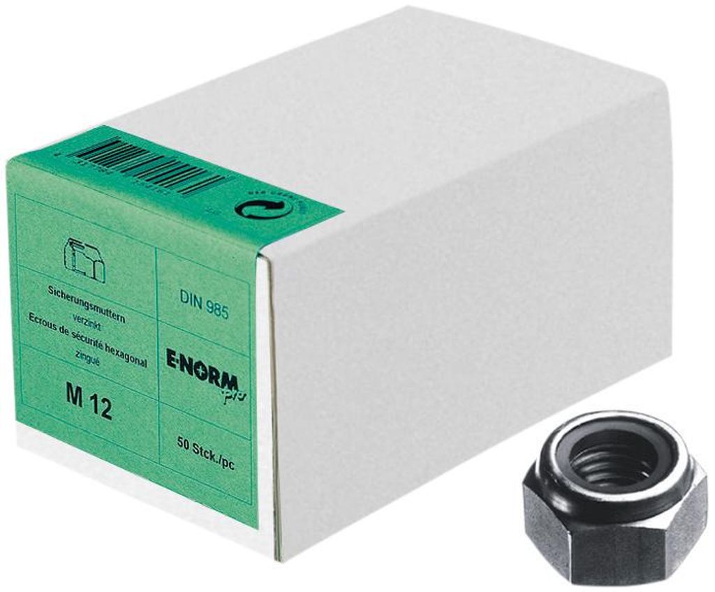 DIN 985 Edelstahl A2 M12 HP E-NORMpro