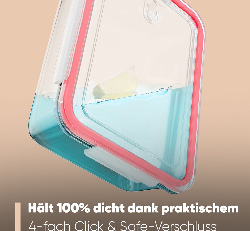 classbach® Frischhaltedosen Glas mit Deckel | 9er Set | für Produktbild 2